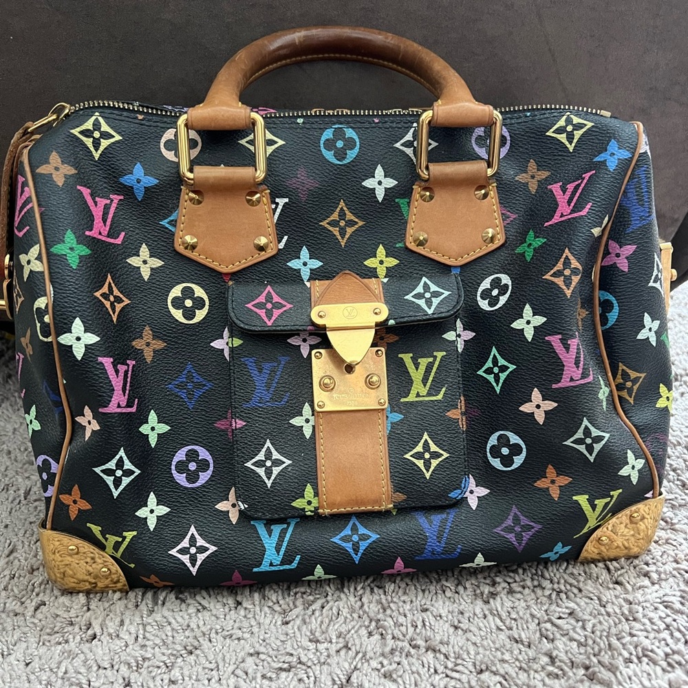 Authentic Louis Vuitton Speedy Monogram Multicolor handbag